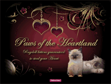 Tablet Screenshot of pawsoftheheartland.com